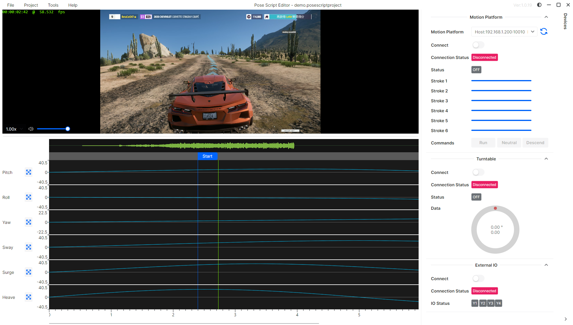 Pose Script Editor 预览图